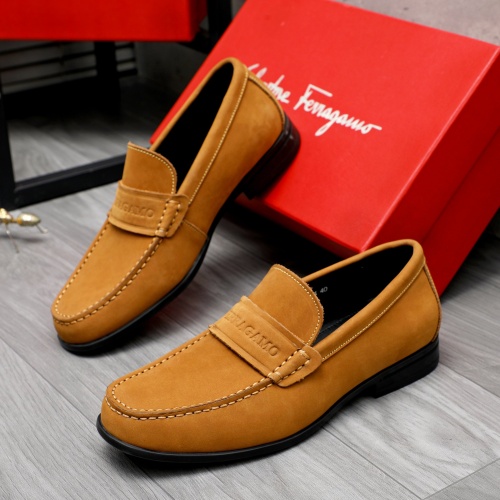 Salvatore Ferragamo Leather Shoes For Men #1243997 $82.00 USD, Wholesale Replica Salvatore Ferragamo Leather Shoes