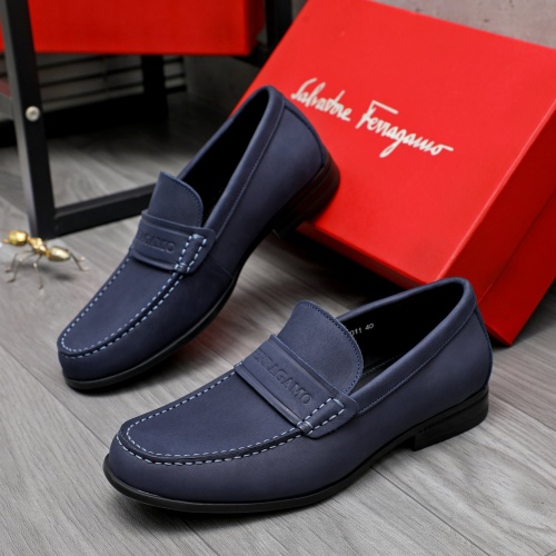 Salvatore Ferragamo Leather Shoes For Men #1243998 $82.00 USD, Wholesale Replica Salvatore Ferragamo Leather Shoes