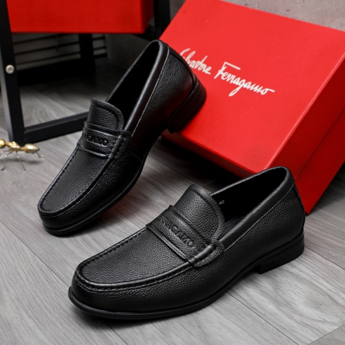 Salvatore Ferragamo Leather Shoes For Men #1244000 $82.00 USD, Wholesale Replica Salvatore Ferragamo Leather Shoes