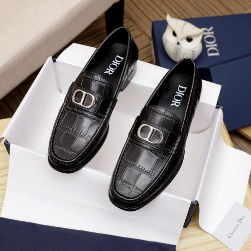 Christian Dior Leather Shoes For Men #1244033 $85.00 USD, Wholesale Replica Christian Dior Leather Shoes