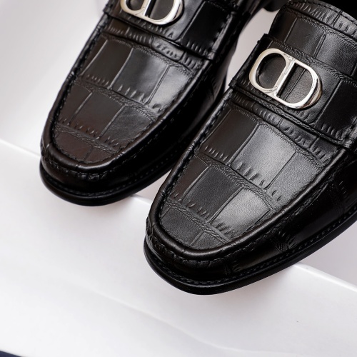 Replica Christian Dior Leather Shoes For Men #1244033 $85.00 USD for Wholesale