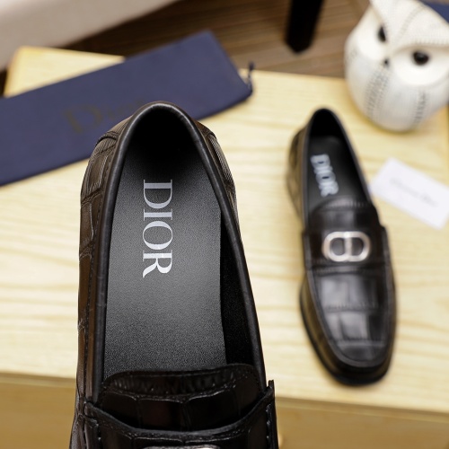 Replica Christian Dior Leather Shoes For Men #1244033 $85.00 USD for Wholesale