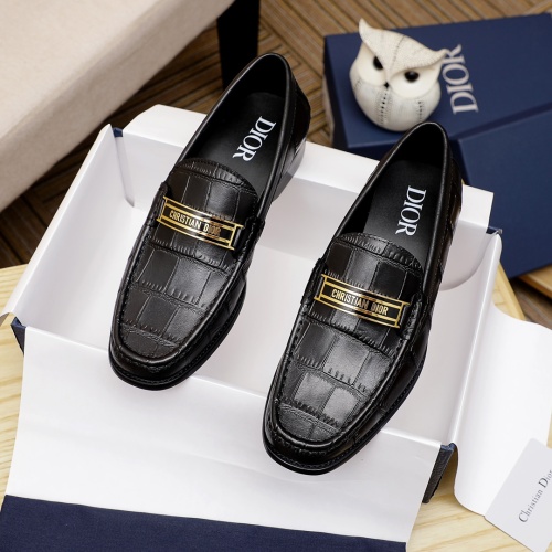 Christian Dior Leather Shoes For Men #1244034 $85.00 USD, Wholesale Replica Christian Dior Leather Shoes