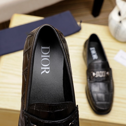 Replica Christian Dior Leather Shoes For Men #1244035 $85.00 USD for Wholesale