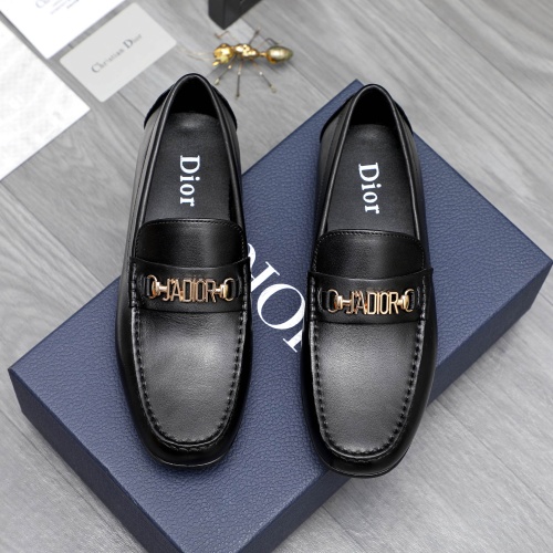 Christian Dior Leather Shoes For Men #1244036 $68.00 USD, Wholesale Replica Christian Dior Leather Shoes