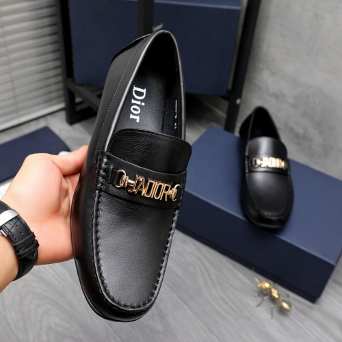 Replica Christian Dior Leather Shoes For Men #1244036 $68.00 USD for Wholesale