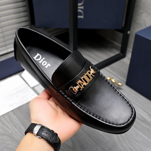 Replica Christian Dior Leather Shoes For Men #1244036 $68.00 USD for Wholesale