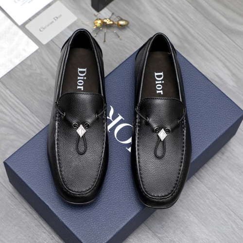 Christian Dior Leather Shoes For Men #1244037 $68.00 USD, Wholesale Replica Christian Dior Leather Shoes