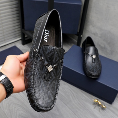 Replica Christian Dior Leather Shoes For Men #1244038 $68.00 USD for Wholesale