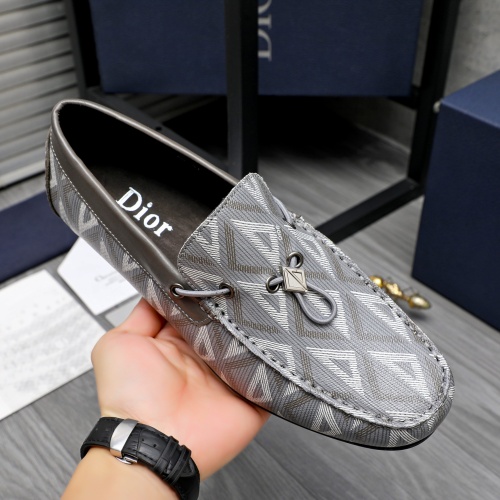 Replica Christian Dior Leather Shoes For Men #1244039 $68.00 USD for Wholesale