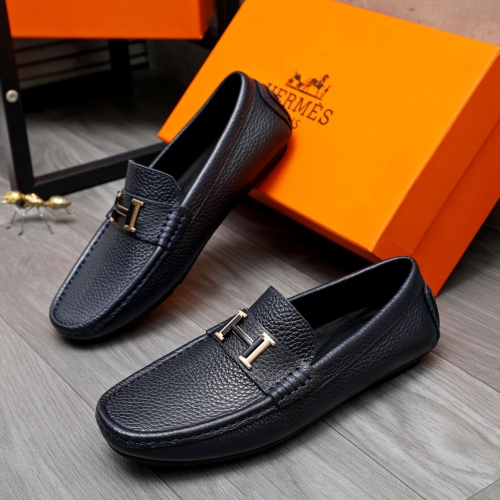 Hermes Leather Shoes For Men #1244041 $68.00 USD, Wholesale Replica Hermes Leather Shoes