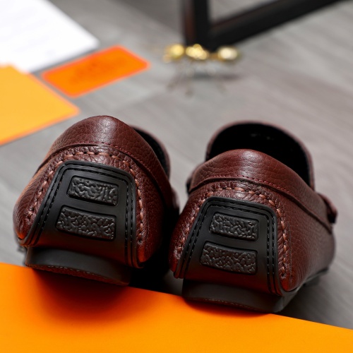 Replica Hermes Leather Shoes For Men #1244043 $68.00 USD for Wholesale