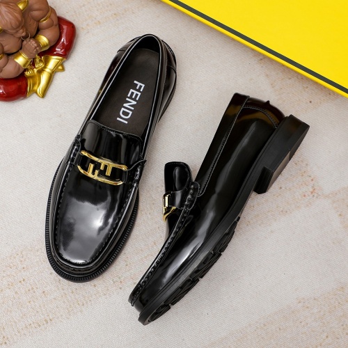 Fendi Leather Shoes For Men #1244064 $85.00 USD, Wholesale Replica Fendi Leather Shoes