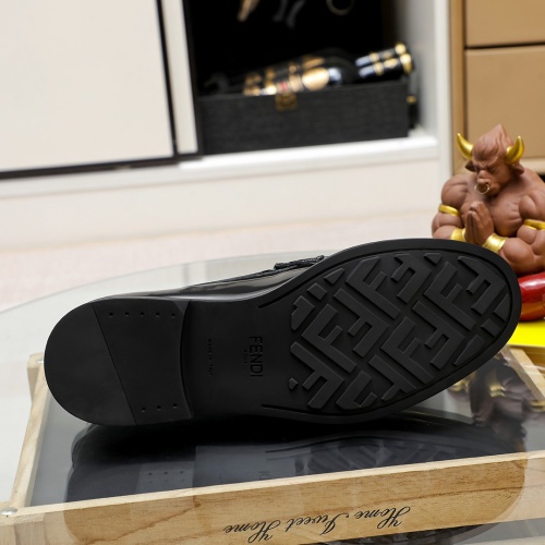 Replica Fendi Leather Shoes For Men #1244064 $85.00 USD for Wholesale