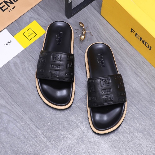 Fendi Slippers For Men #1244091 $52.00 USD, Wholesale Replica Fendi Slippers