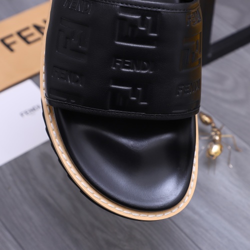 Replica Fendi Slippers For Men #1244091 $52.00 USD for Wholesale