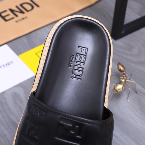 Replica Fendi Slippers For Men #1244091 $52.00 USD for Wholesale