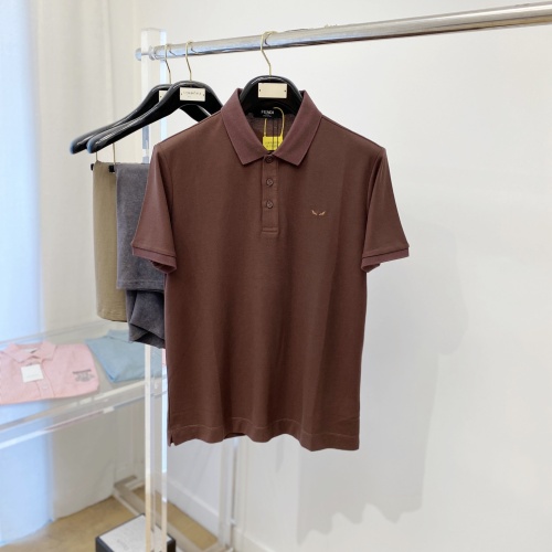 Fendi T-Shirts Short Sleeved For Men #1244191 $76.00 USD, Wholesale Replica Fendi T-Shirts