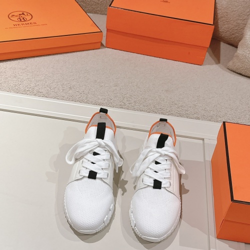 Replica Hermes Casual Shoes For Women #1244219 $100.00 USD for Wholesale