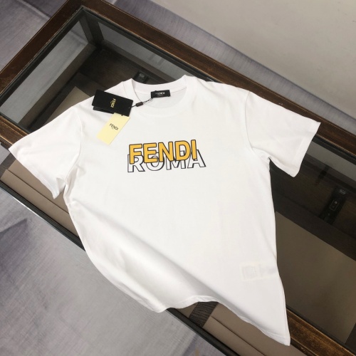 Fendi T-Shirts Short Sleeved For Unisex #1244296 $41.00 USD, Wholesale Replica Fendi T-Shirts