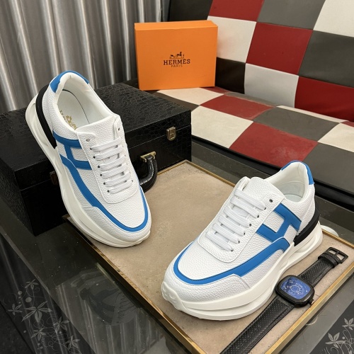 Replica Hermes Casual Shoes For Men #1244298 $82.00 USD for Wholesale