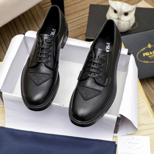 Prada Leather Shoes For Men #1244305 $108.00 USD, Wholesale Replica Prada Leather Shoes