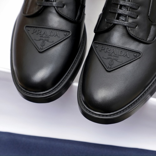 Replica Prada Leather Shoes For Men #1244305 $108.00 USD for Wholesale