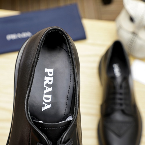 Replica Prada Leather Shoes For Men #1244305 $108.00 USD for Wholesale