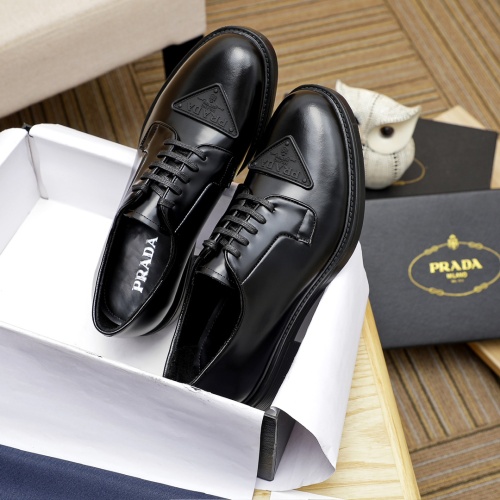 Replica Prada Leather Shoes For Men #1244306 $108.00 USD for Wholesale