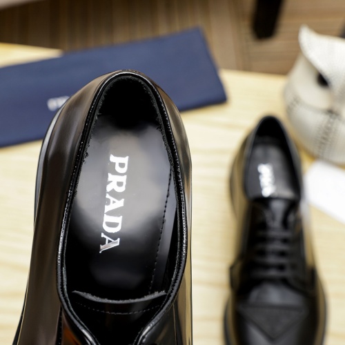 Replica Prada Leather Shoes For Men #1244306 $108.00 USD for Wholesale