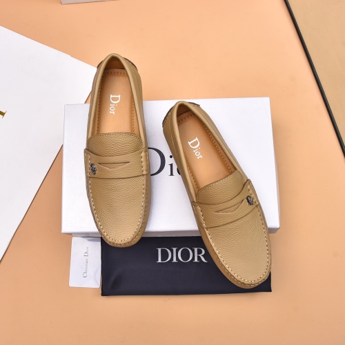 Replica Christian Dior Leather Shoes For Men #1244310 $80.00 USD for Wholesale