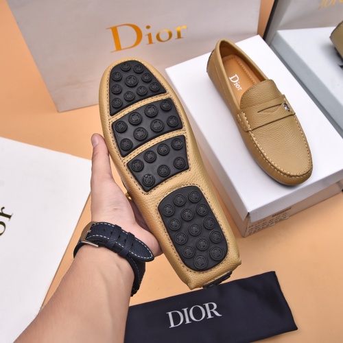 Replica Christian Dior Leather Shoes For Men #1244310 $80.00 USD for Wholesale