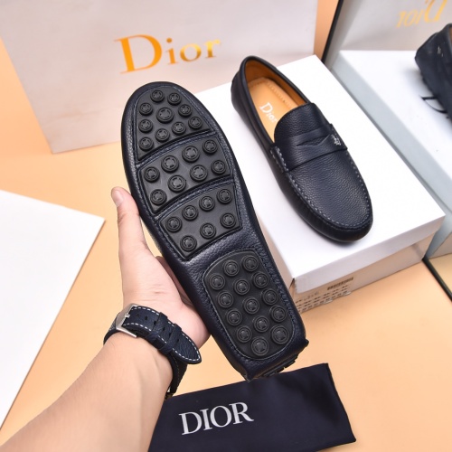 Replica Christian Dior Leather Shoes For Men #1244311 $80.00 USD for Wholesale