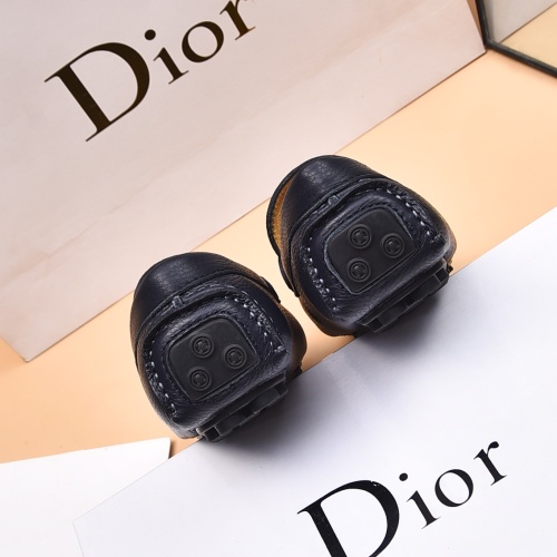 Replica Christian Dior Leather Shoes For Men #1244311 $80.00 USD for Wholesale