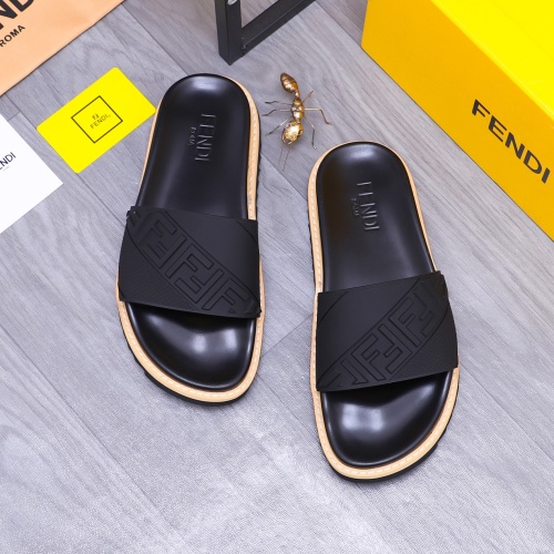 Fendi Slippers For Men #1244523 $52.00 USD, Wholesale Replica Fendi Slippers