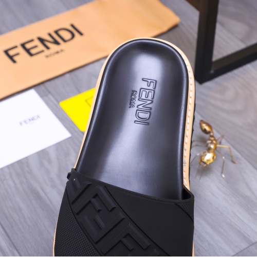 Replica Fendi Slippers For Men #1244523 $52.00 USD for Wholesale