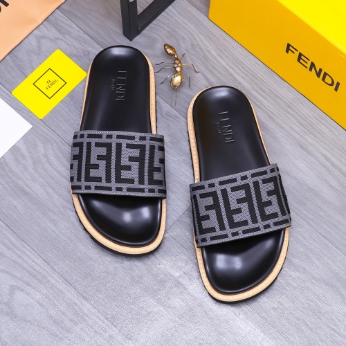 Fendi Slippers For Men #1244526 $52.00 USD, Wholesale Replica Fendi Slippers