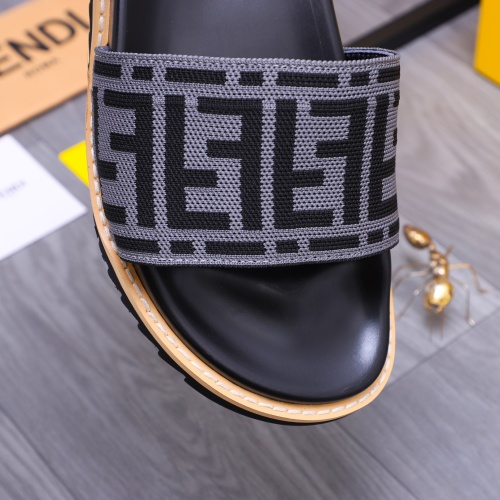 Replica Fendi Slippers For Men #1244526 $52.00 USD for Wholesale