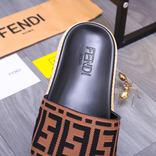 Replica Fendi Slippers For Men #1244527 $52.00 USD for Wholesale