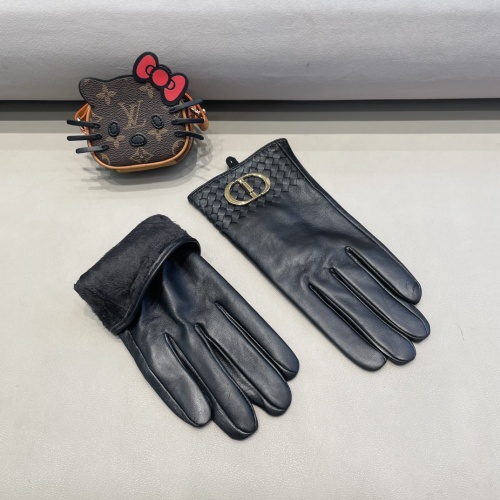 Replica Christian Dior Gloves For Men #1244573 $56.00 USD for Wholesale