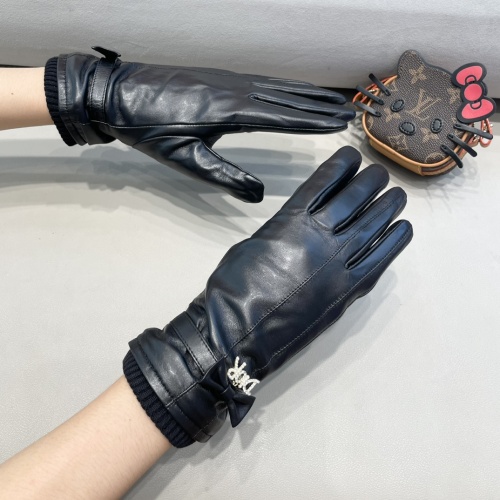 Replica Christian Dior Gloves For Women #1244574 $48.00 USD for Wholesale