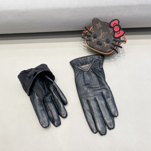 Replica Prada Gloves For Women #1244577 $48.00 USD for Wholesale