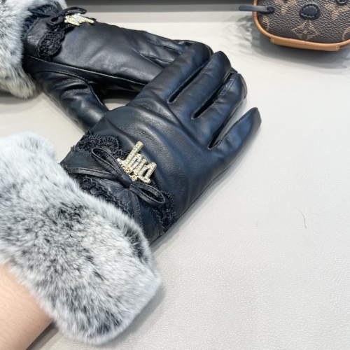 Replica Christian Dior Gloves For Women #1244583 $52.00 USD for Wholesale