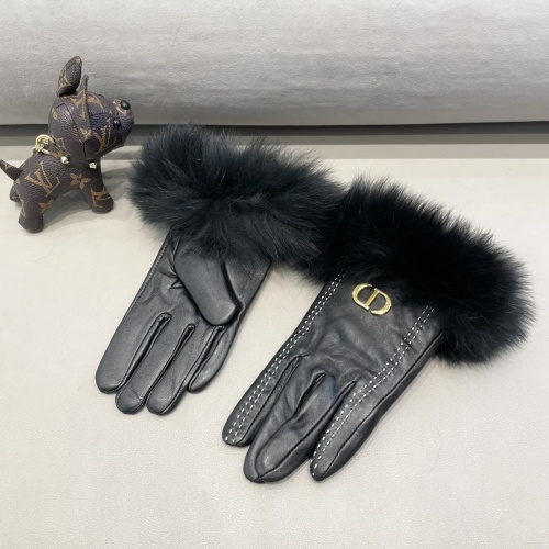 Replica Christian Dior Gloves For Women #1244591 $72.00 USD for Wholesale