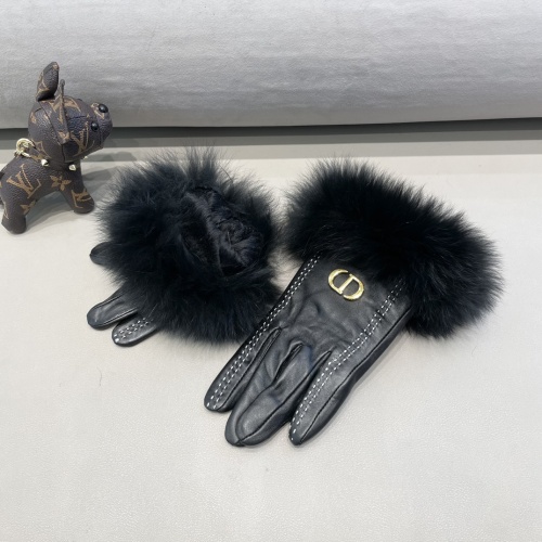 Replica Christian Dior Gloves For Women #1244591 $72.00 USD for Wholesale