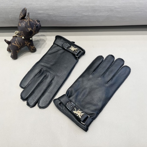 Replica Christian Dior Gloves For Men #1244597 $52.00 USD for Wholesale