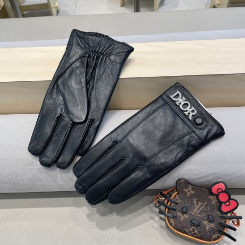 Replica Christian Dior Gloves For Men #1244602 $52.00 USD for Wholesale