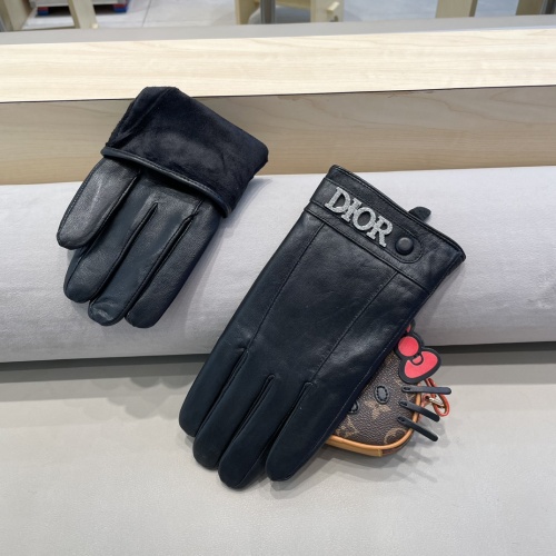 Replica Christian Dior Gloves For Men #1244602 $52.00 USD for Wholesale