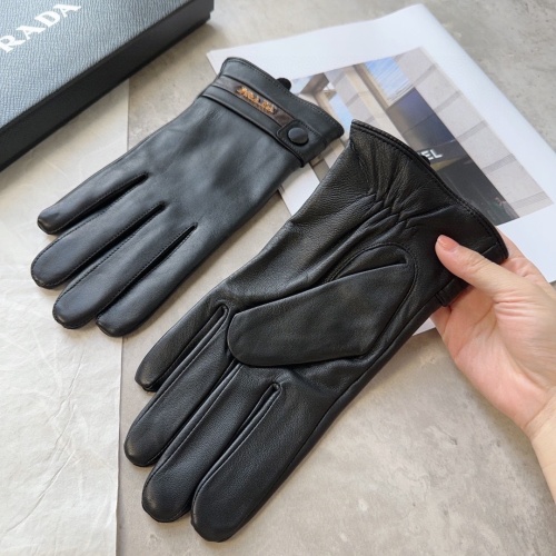 Replica Prada Gloves For Men #1244608 $48.00 USD for Wholesale