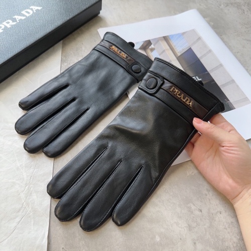 Replica Prada Gloves For Men #1244608 $48.00 USD for Wholesale